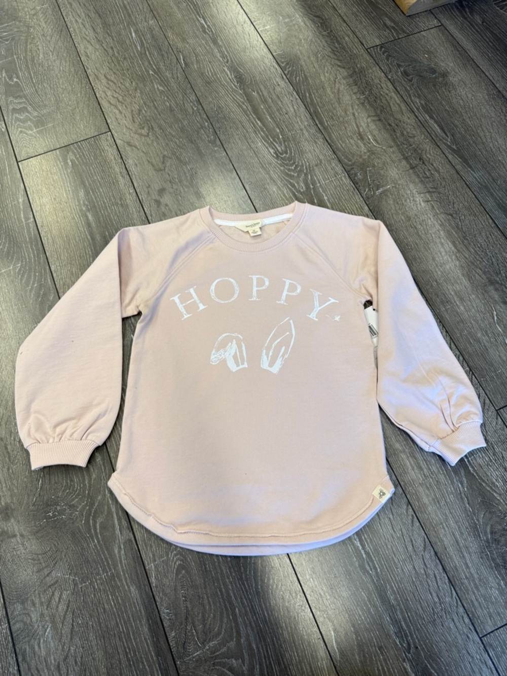 Girls' HOPPY Graphic Sweatshirt - Light Pink